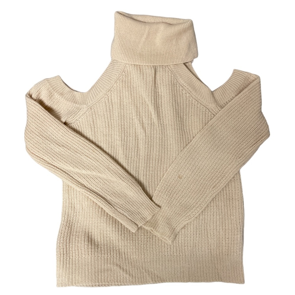 Kendall & Kylie cold shoulder turtleneck sweater